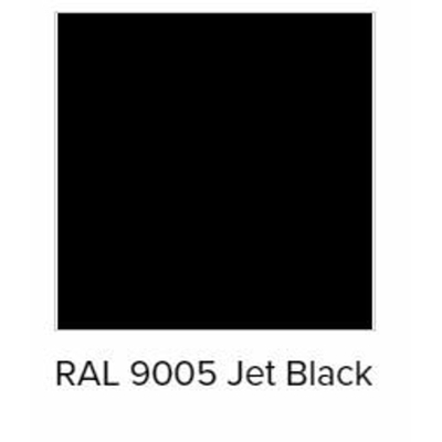 Vasco Beams elektrische radiator - 180x15cm - 950Watt - met stekker - 9005 - jet black (zwart)