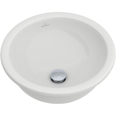 Villeroy & Boch Loop & Friends Onderbouwwastafel - 330 x 330 x 190 mm - Wit Alpin CeramicPlus - zonder overloop