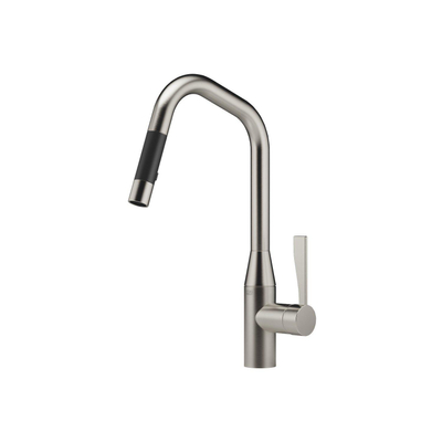 Dornbracht Sync Mitigeur de cuisine monotrou avec bec angulaire extensible avec douchette rotatif à 360° saillie 24cm platine mat