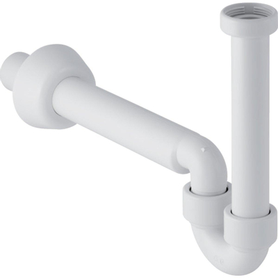 Geberit Uniflex buissifon 5/4 - met muurbuis en rozet - wit