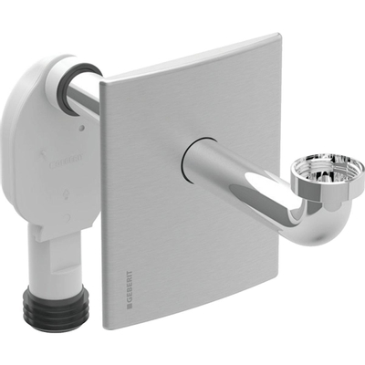 Geberit siphon encastrable avec plaque de couvercle inox look