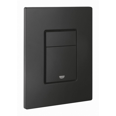 Grohe Skate Cosmopolitan Bedieningsplaat - dualflush - 15.6x19.7cm - verticaal/horizontaal - phantom black (zwart)