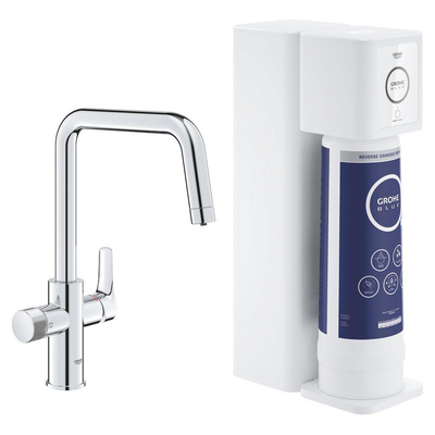 Grohe Blue Pure Eurosmart Starterkit - U-uitloop - met RO filter - chroom