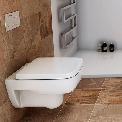 Pressalit Plan lunette de WC avec fermeture amortie Blanc