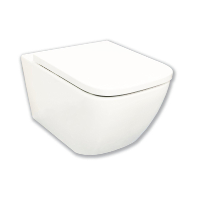 Royal Plaza Brevis Toiletset - 52.5cm - hangend - spoelrandloos - diepspoel - met zitting - softclose - quick release - wit