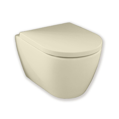 Royal Plaza Kolor Belbo WC suspendu compact 48x35cm sans bride à fond creux grès