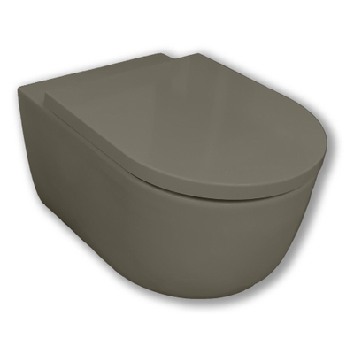 Royal Plaza Kolor Belbo hangtoilet – spoelrandloos – cycloonspoeling – diepte 55 cm – mat as
