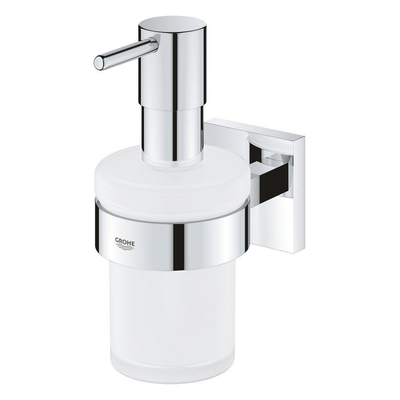 Distributeur de savon Grohe Start Cube - avec support - 160ml - chrome