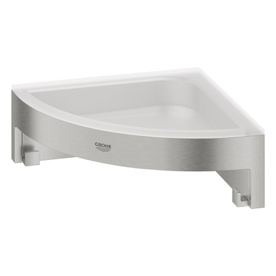 GROHE Start Cube Receveur de douche - 16x16x6cm - modèle d'angle - montage mural - supersteel