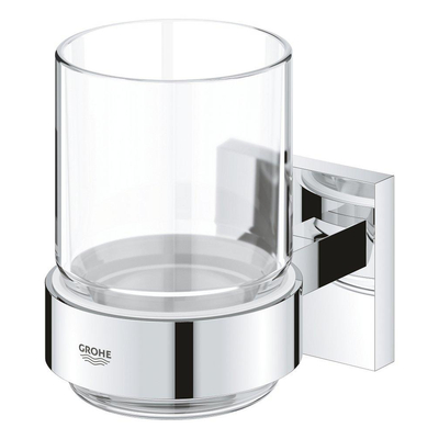 GROHE Start Cube Porte-gobelet - 9,5x10,6x7,2cm - avec verre - chromé