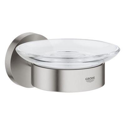 Grohe Start Zeepschaal - met houder - wandmontage - Supersteel (RVS)
