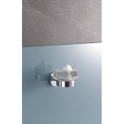 Grohe Start Zeepschaal - met houder - wandmontage - chroom/glas