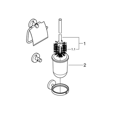 Grohe Start Accessoires set - 3-in-1 - chroom