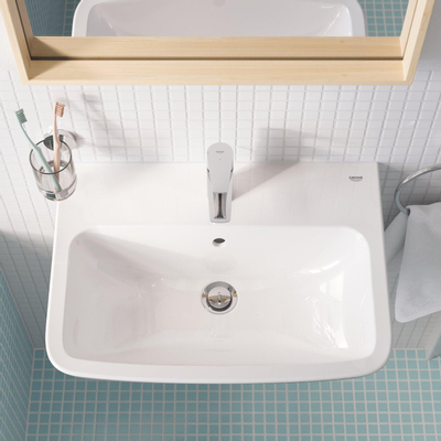 Grohe Start Edge Wastafel - met kraangat - met overloop - 55x40cm - wit