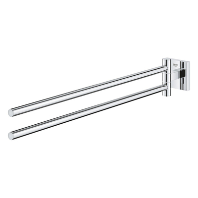 GROHE Start Cube Porte-serviettes - 43,8 cm - 2 bras - pivotant - chromé