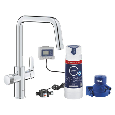 Grohe Blue Pure Start Keukenmengkraan - met filterfunctie - C-uitloop - chroom