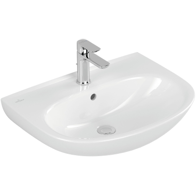 Villeroy & Boch O.novo wastafel - 60x46x18cm - met overloop - White Alpine (glans wit)