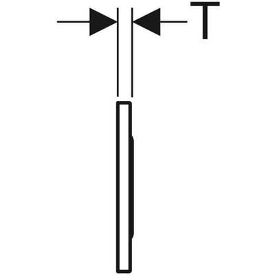 Geberit Sigma10 bedieningsplaat - 1-toets spoeling - rond - reservoir 12cm - Infrarood - batterij voeding - match./gl/chr.