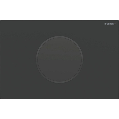 Plaque de commande Geberit Sigma10 - ronde - réservoir 12cm - Infrarouge - 230V, mat blanc/noir