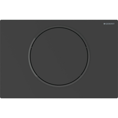 Geberit Sigma10 bedieningsplaat - 1-toets spoeling - rond - reservoir 12cm - armst,230V,zwart