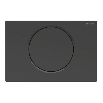 Geberit Sigma10 bedieningsplaat - 2-toets spoeling - rond - matzwart/zwart/matzwart