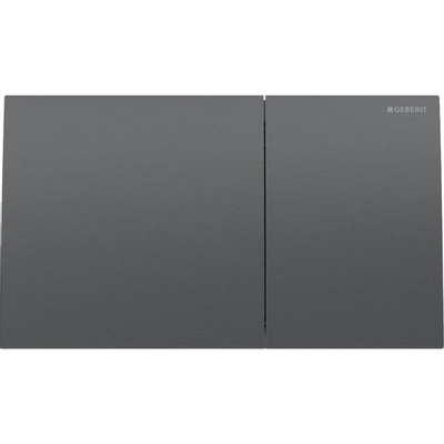Geberit Sigma70 bedieningsplaat - 2-toets spoeling - rechthoekige knoppen - rvs zwart chroom
