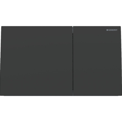Geberit Sigma70 plaque de commande - chasse à 2 boutons - boutons rectangulaires - inox noir mat