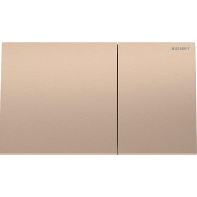 Geberit Sigma70 plaque de déclenchement - chasse à 2 touches - carré - inox - or rouge