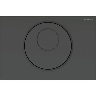 Geberit Sigma10 bedieningsplaat - 1-toets spoeling - rond - reservoir 8 cm - Infrarood - 230V,zw/matzw