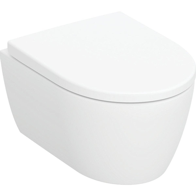 Geberit iCon WC suspendu - compact - sans bride - abattant softclose - quickrelease - Blanc mat