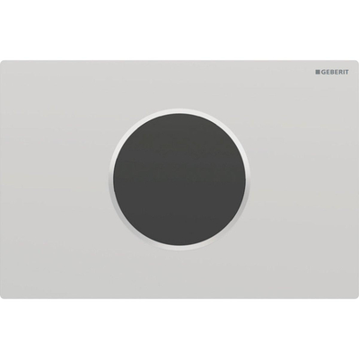 Geberit Sigma10 bedieningsplaat - rond - reservoir 12cm - Infrarood - 230V,match/gl.chr