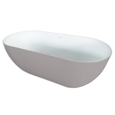 Royal Plaza Kolor Vico baignoire autoportante 170x78cm avec bonde blanc mat/ciment