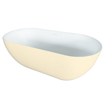 Royal Plaza Kolor Vico baignoire îlot 170x78cm avec vidage blanc mat/ivoire