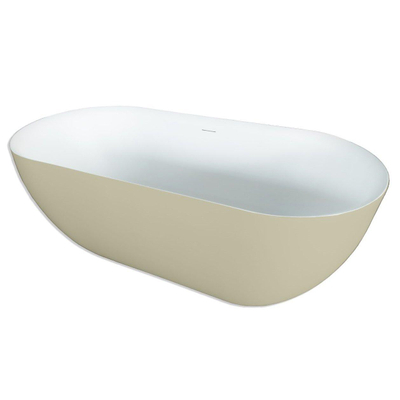 Royal Plaza Kolor Vico baignoire îlot 170x78cm avec bonde blanc mat/sable