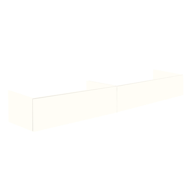 Royal plaza Intent meuble sous-vasque 140x45x30cm 2 tiroirs blanc mat