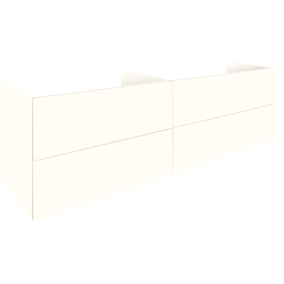 Royal Plaza Intent Meuble sous-lavabo 140x59x45cm 4 tiroirs Blanc mat