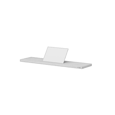 Looox Wood collection tablette de bain 88cm avec support blanc mat chêne blanc mat
