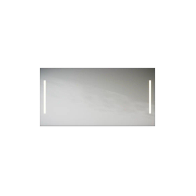 LoooX M-Line spiegel – rechthoek – 120x70 cm – directe LED – Aluminium (Zilver)
