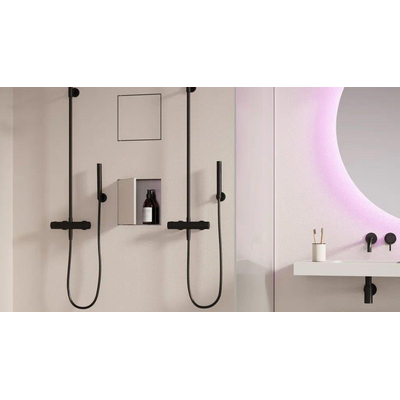 Looox BoX niche - 15x30x14cm - encastrée - carrelable - acier inoxydable brossé