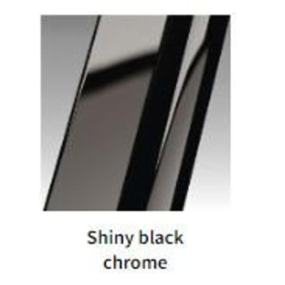 Novellini H art Inloopdouche - 100x200cm - Ribbelglas linea 1 - Black chrome shiny (gunmetal)