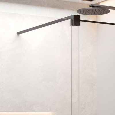 Novellini H style inloopdouche m/schuifdeur re. verstelb. h.glas chr