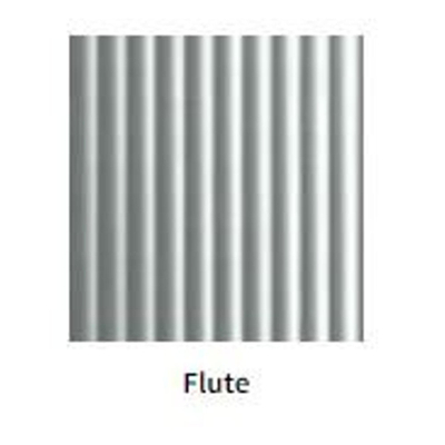 Novellini H art Paroi de douche à l'italienne - 120x200cm - Verre à nervures flute - rouge or brossé (cuivre)