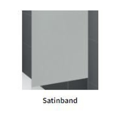 Novellini H art Inloopdouche - 100x200cm - Helder glas met matte band - mat zwart