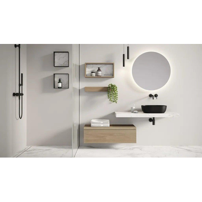 Looox Cm line CM line Miroir - 120cm - Rond - Éclairage Cct