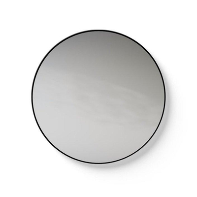 Looox Mirror Miroir rond 80cm noir