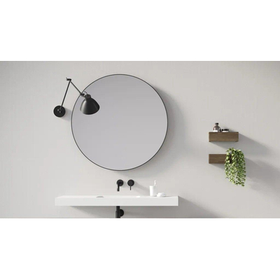 LoooX Black Line spiegel – Ø100 cm – zonder verlichting – Zwart