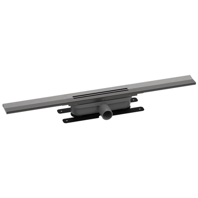 Easy drain R-line clean douchegoot 90cm brushed black chrome