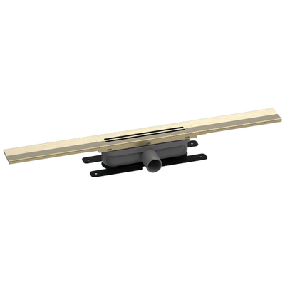 Easy drain R-line Clean Color douchegoot 120cm brushed brass