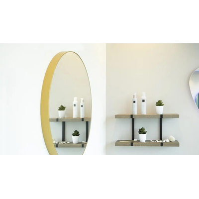 LoooX Mirror collection miroir – Ø 100 cm – sans éclairage – Or mat