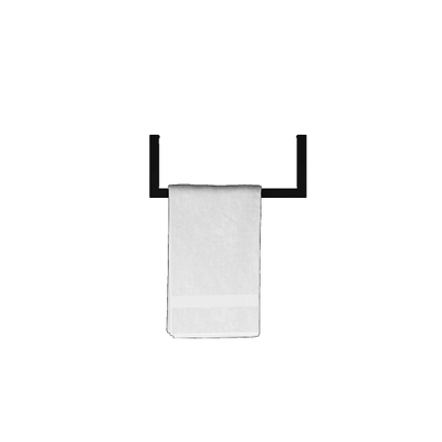 Looox Rail Handdoekhouder 35x14cm - zwart mat